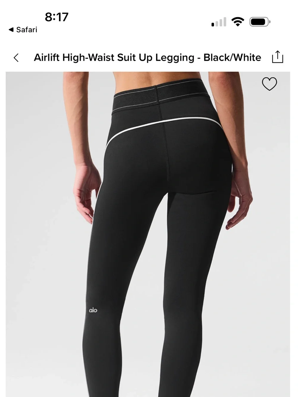 ALO Yoga Black High-Rise airlift Leggings